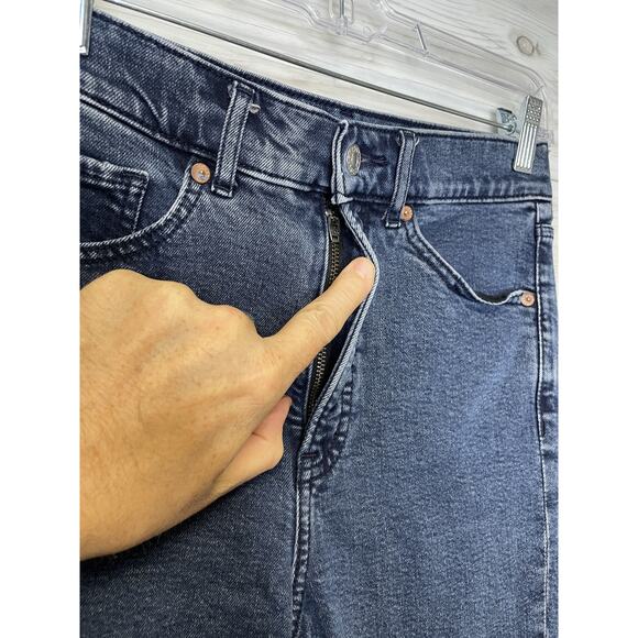 Express Jeans Womens 00 Blue Mom Jean Super High Rise Stretch Denim Skinny Pants - Picture 5 of 16